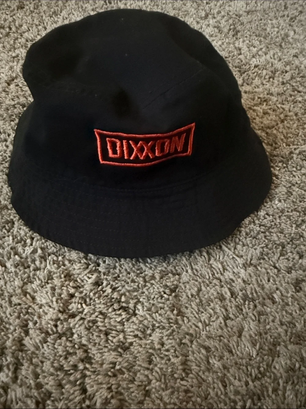 DIXXON Black Bucket Hat with Orange Logo - Kids